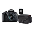 Canon EOS 2000D BK 18-55 IS + SB130 +16GB EU26 SLR-Kamera-Set 24,1 MP CMOS 6000